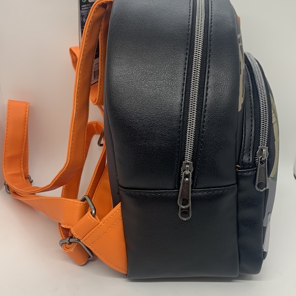 Loungefly NEW Halloween Michael Meyers Black Orange White Backpack Pumpkin - Picture 4 of 10